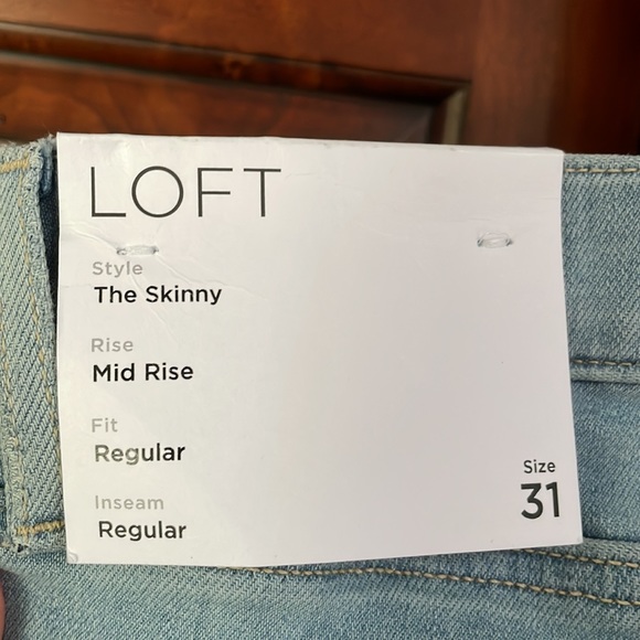 NEW Loft Made and Loved Mid Rise The Skinny Jeans - Picture 9 of 13